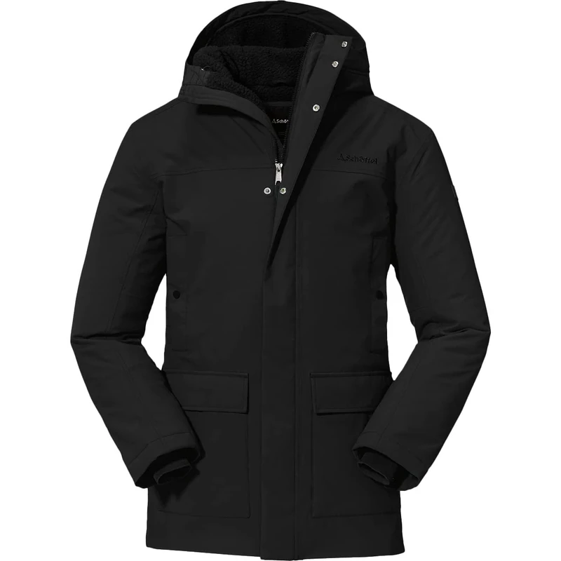 Schöffel Rotterdam Men's Ins. Parka M, mens, Jacket, 23032, black, 46 (EU)