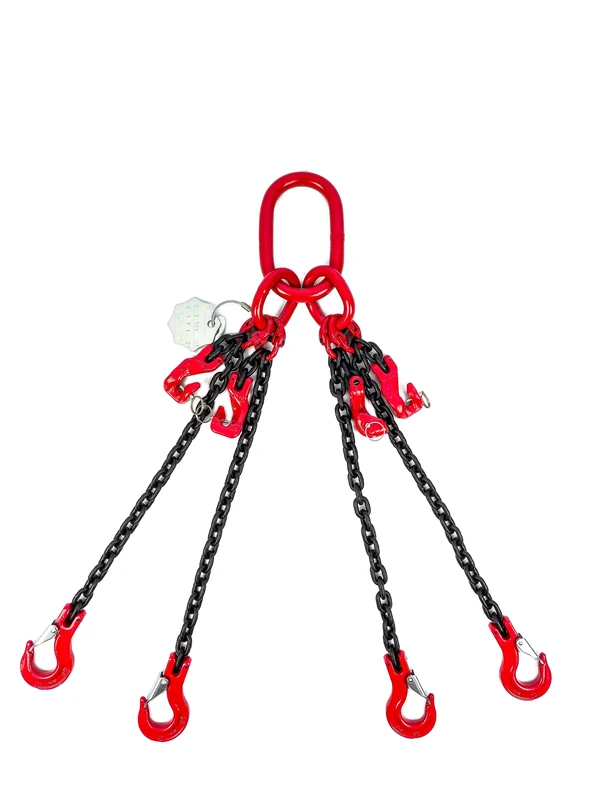 Dolezych DoKett 2 Stop Chain 4 Strand with Clevis Hook GS / 4 Shortening Hooks Length 4.00 m
