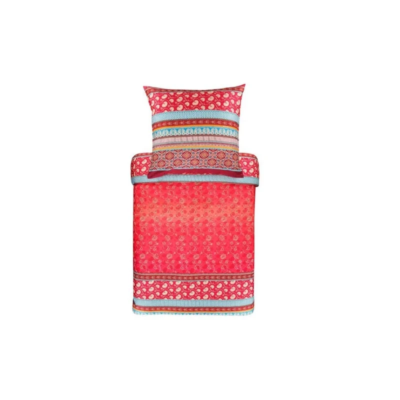 Bassetti Bed Linen Set, Cotton, Red, 140 x 220