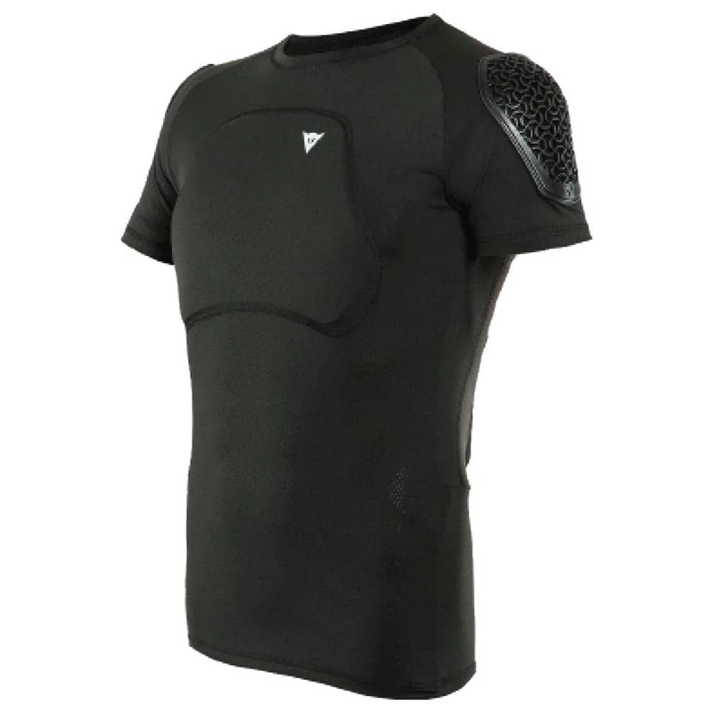 Dainese - Trail Skins Pro Tee, MTB Chest Protection T-Shirt, Unisex, Black, L