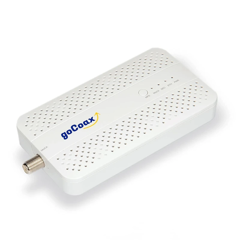 goCoax MoCA 2.5 Adapter with 2.5GbE Ethernet Port. MoCA 2.5. 1x 2.5GbE Port. Provide 2.5Gbps Bandwidth with existing coaxial Cables. White(Single, MA2500D) - Image 1