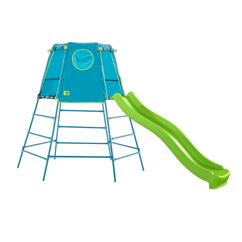 TP Toys 852S4 TP Explorer Edition Metal Climbing Frame and Slide, Blue