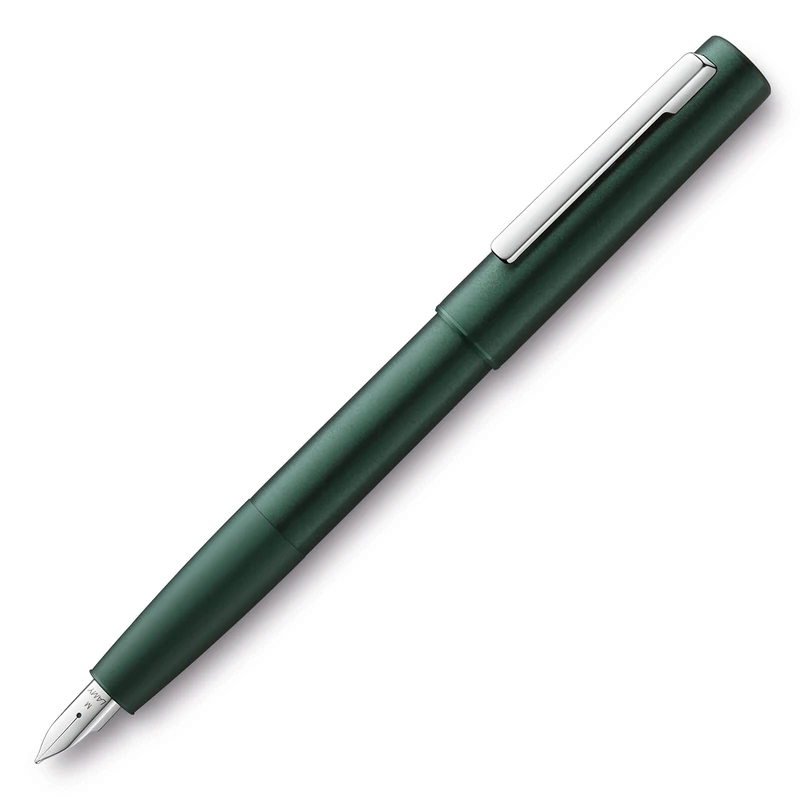 Lamy aion 077 Fountain Pen - Dark Green Aluminium EF Nib