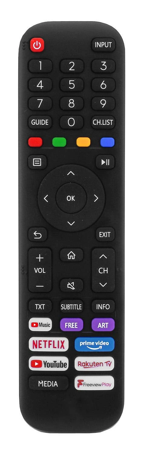 Original EN2A30 HT266544 Remote Control Compatible for Hisense Vidaa Smart LED TV- 50A7500F 65A7500F 43A7500FTUK 50A7500FTUK 65A7500FTUK 43AE7400F 50AE7400F 55AE7400F 65AE7400F 50A7300FTUK 55A7300FTUK