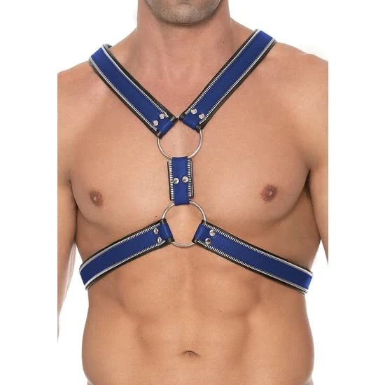 Ouch! UOM017BLULXL-Bondage Toys Black,Blue L/XL