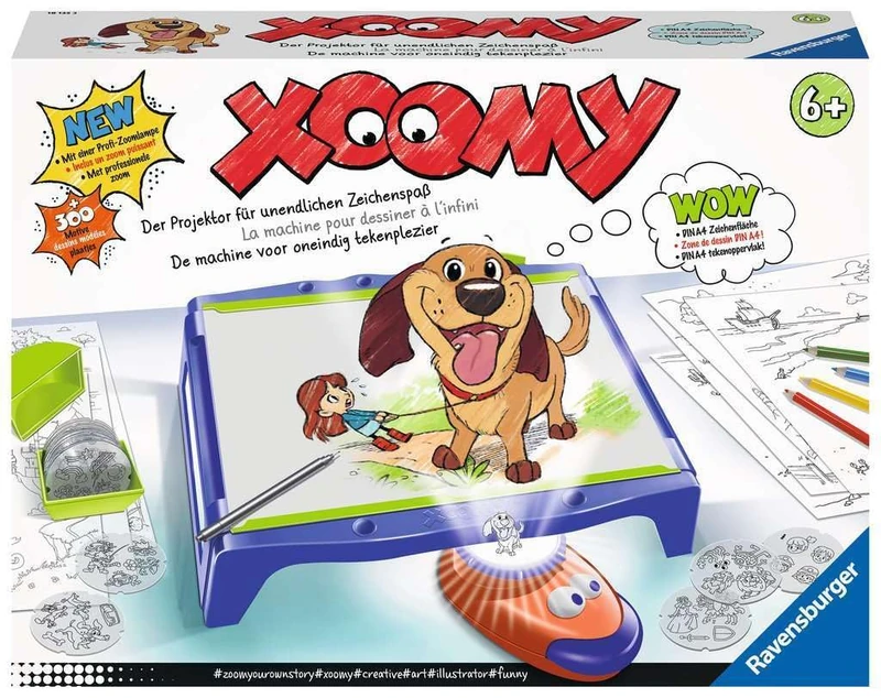 Ravensburger Xoomy Maxi A4 18135 - Learn to Draw, Creative Drawing and Painting for Children from 6 Years, Drawing Set with Over 300 Designs for Infinite Drawing Fun