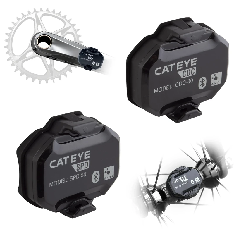CatEye Magnetless Speed & Cadence Sensor Kit: Tracks speed and cadence without magnets, easy installation