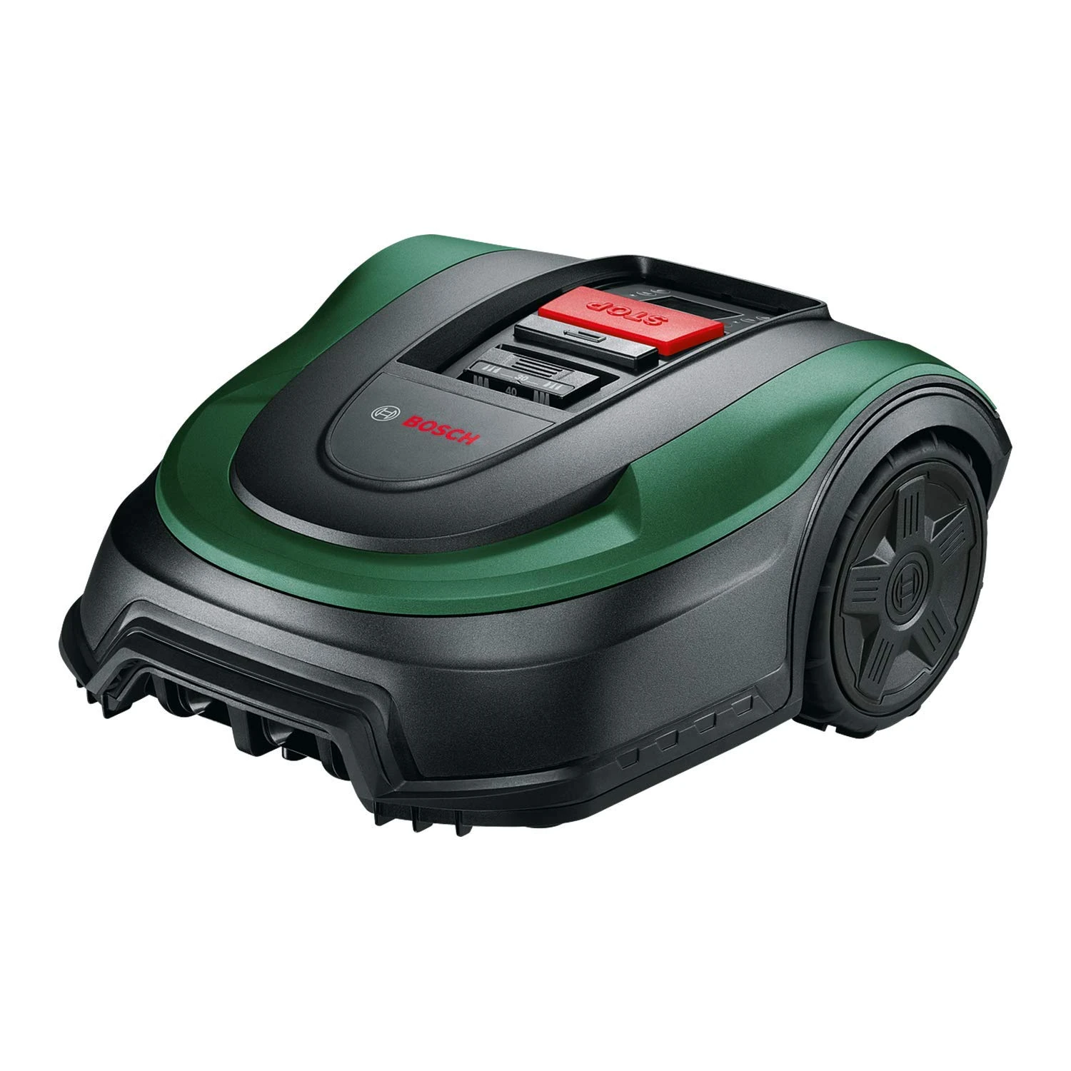Bosch Robotic Lawnmower Indego XS 300 (with integrated 18V Battery, Docking Station included, Cutting width 19 cm, for Lawns of up to 300 m2, in Carton Packaging)