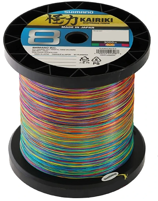 SHIMANO 59WPLM98S2M Kairiki 8 Strand Braid 8 Multi-Coloured 3000 m Diameter 0.43 mm R.47 kg