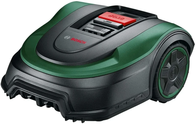 Bosch Robotic Lawnmower Indego S 500 (with 18V Battery, Docking Station Included, Cutting Width 19 cm, for lawns of up to 500 m², in Carton Packaging)
