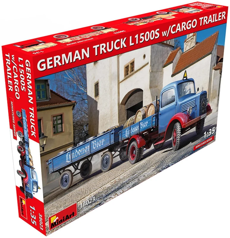 Miniart 1:35 - German Truck L1500s w/Cargo Trailer