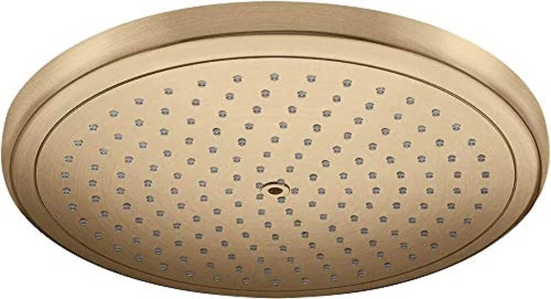 hansgrohe Croma 26220140 Round Shower Head with 1 Spray Type, Rain Shower (280 mm), Wall/Ceiling Mounted Shower Head, Brushed Bronze