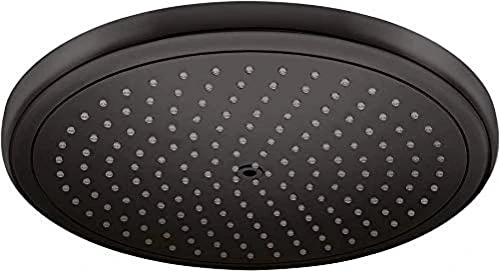 hansgrohe Croma Shower Head 280 mm, rain Shower Head with 1 Spray Type, matt Black, 26220670