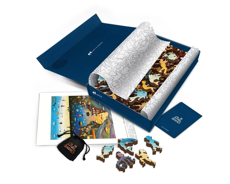 DaVICI Wooden Jigsaw Puzzles for Adults - 175 Pieces - Collection 1 - On Land and Sea