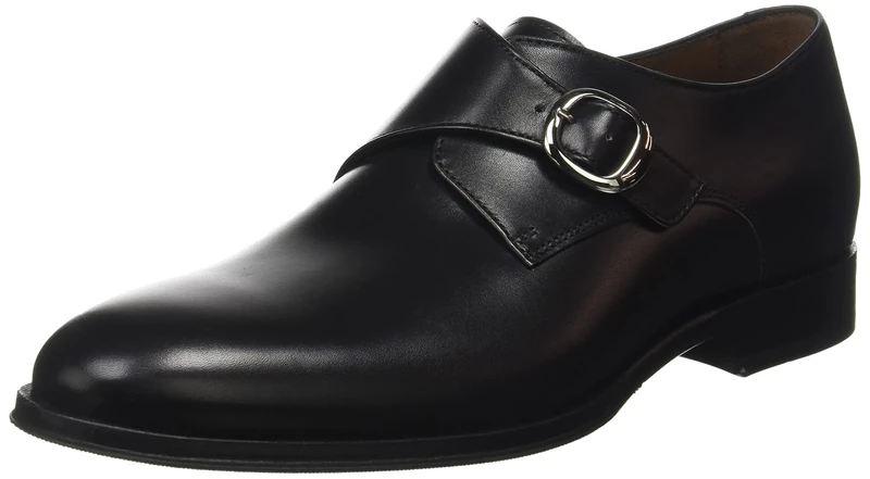 Lottusse Men's L7024_105462 Monk Strap Loafers, Negro, 8.5 UK