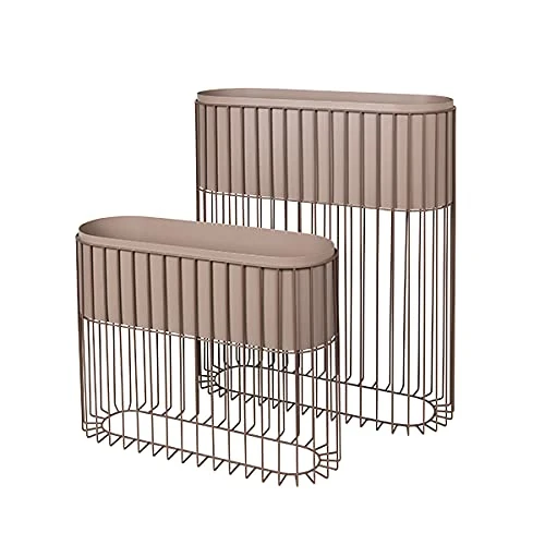 broste Copenhagen Planter, Metal, Brown, 80 - Image 1