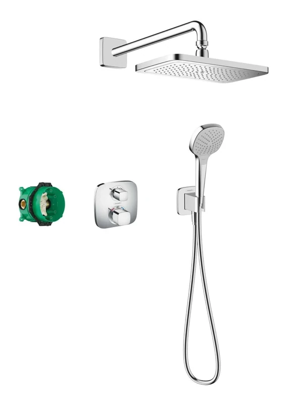 Hansgrohe 27953000 Croma E Shower System 280 1jet with Ecostat E Chrome
