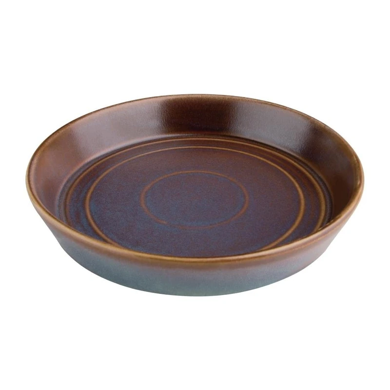 Olympia Cavolo Iridescent Flat Round Bowls 220mm (Pack of 4) - Image 1