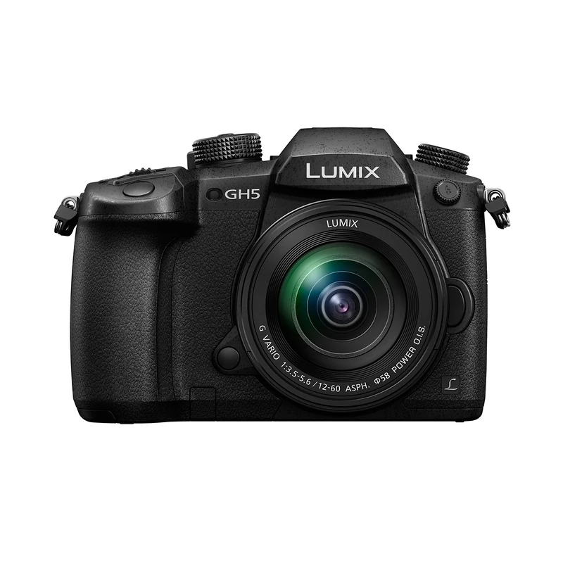 Panasonic Lumix GH5M | Expert Hybrid Camera + Lumix 12-60 mm Lens (4/3 20MP Sensor, Dual Stab, OLED Viewfinder, 4K60p/C4K24p 4:2:2 10bit, Tropicalised) Black – French Version