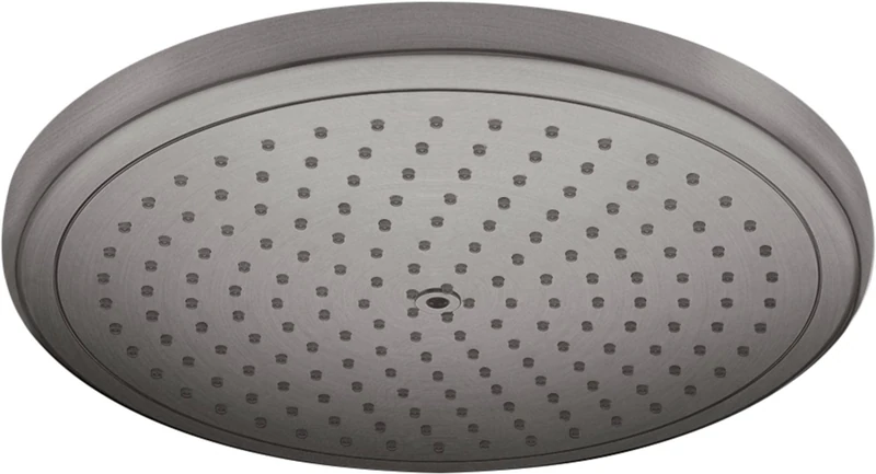 hansgrohe Croma Water Saving Shower Head (EcoSmart) 280 mm, Rain Shower Head with 1 Jet Type, Brushed Chrome Black, 26221340