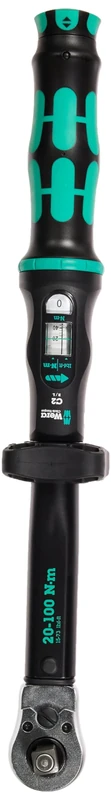 Wera Click-Torque C 2 Push Torque Wrench, R/L, 20-100 Nm, SQ 1/2" x 20-100 Nm, 05075625001