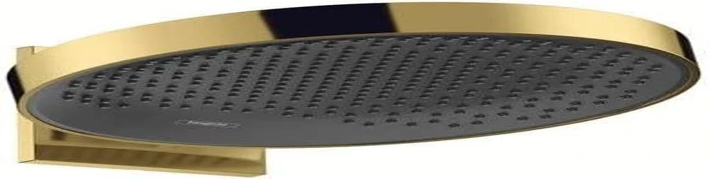 hansgrohe Rainfinity Shower Head 360 mm Round 1 Jet Type Wall Mounted Polished Gold Look