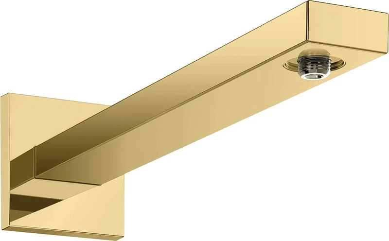 hansgrohe 27694990 Shower Arm Square 38.9 cm Polished Gold Look