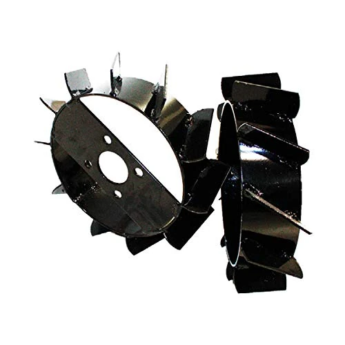 Bricoferr Pair of Agricultural Iron Wheels 350x10 - Image 1