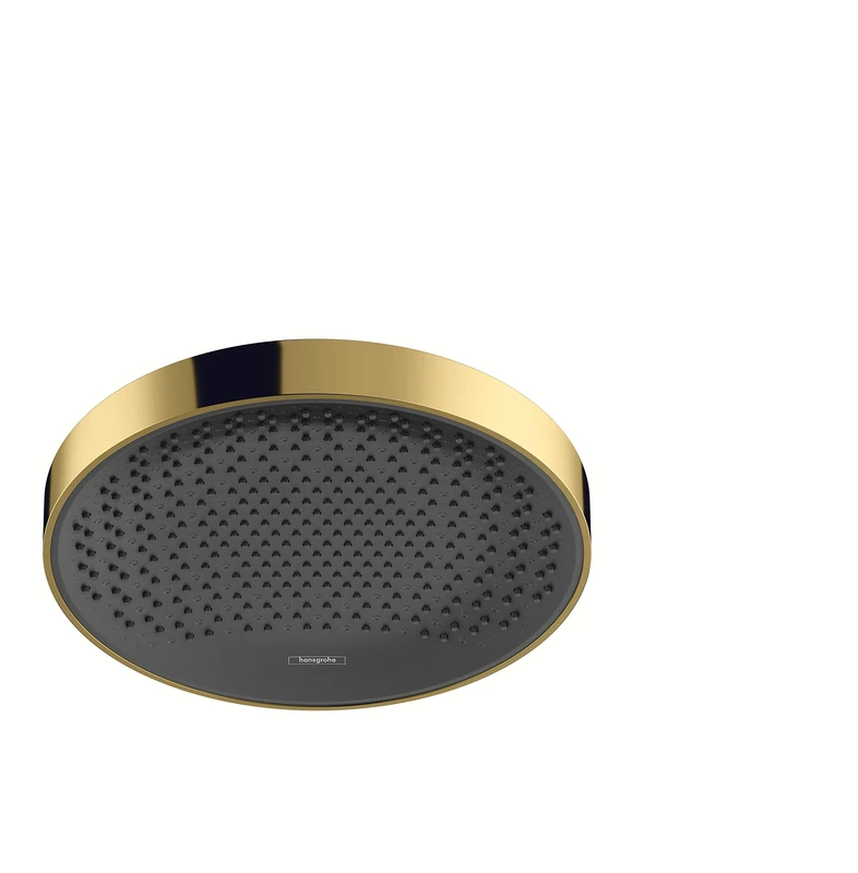 hansgrohe Rainfinity Shower Head 360 mm Round 1 Jet Type Polished Gold Look