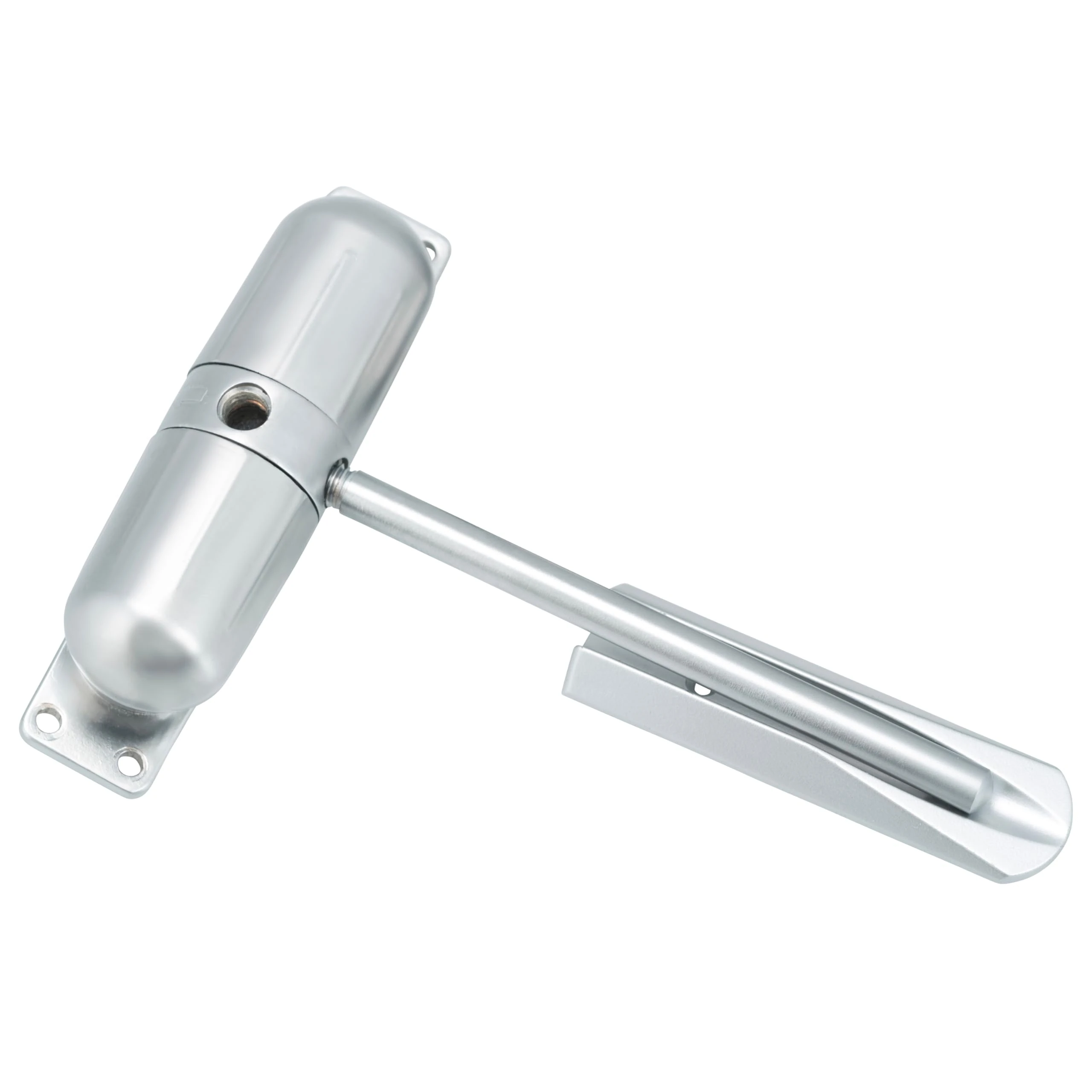 Burg Wachter DCSC217B DCB Satin Chrome Surface Mounted, Spring Loaded Door Closer