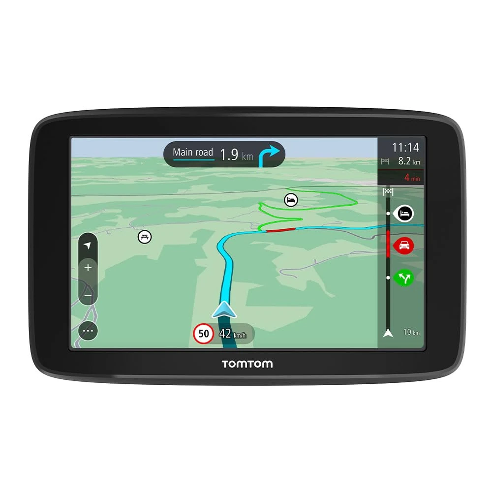 TomTom Car Sat Nav GO Classic, 5 Inch, with Traffic Congestion and Speed Cam Alert trial thanks to TomTom Traffic, EU Maps, Updates via WiFi, Integrated Reversible Mount