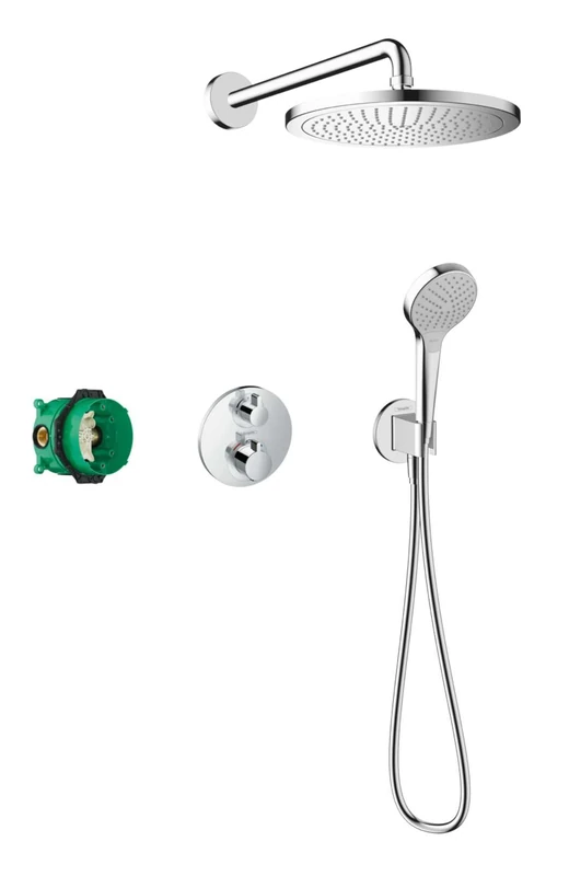 hansgrohe 27954000 Croma 280 1-Jet with Ecostat S Chrome Shower System