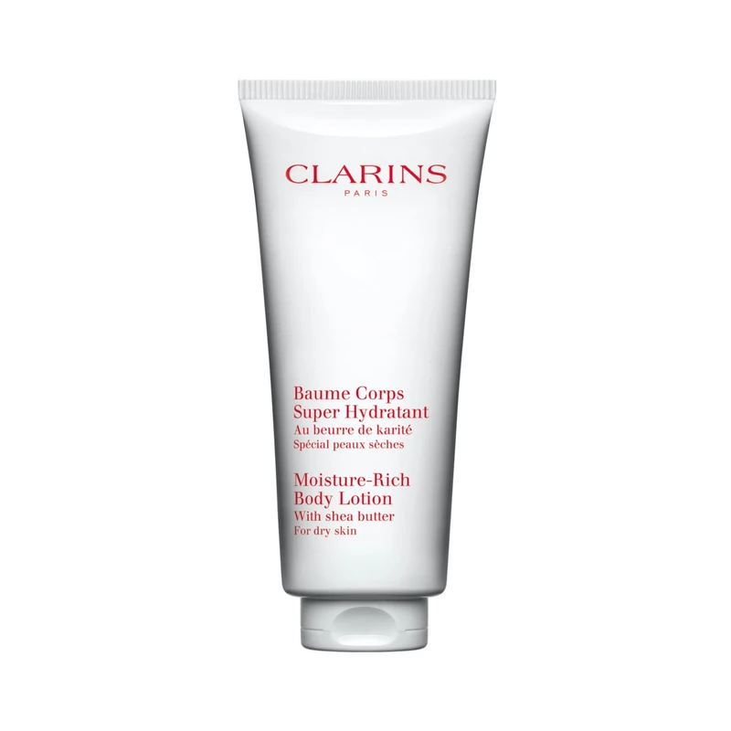 Clarins Moisture-Rich Body Lotion 200ml | Deeply Nourishing Shea Butter Formula, 48-Hour Hydration, Suitable for Dry & Dehydrated Skin
