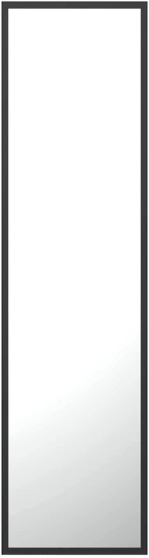 GOLD&CHROME UNIQUE DESIGN Large Rectangular Wall Mirror with Powder-Coated Aluminium Frame Full Length Wall Decorations Modern Black 120 x 60 cm 2 cm Deep