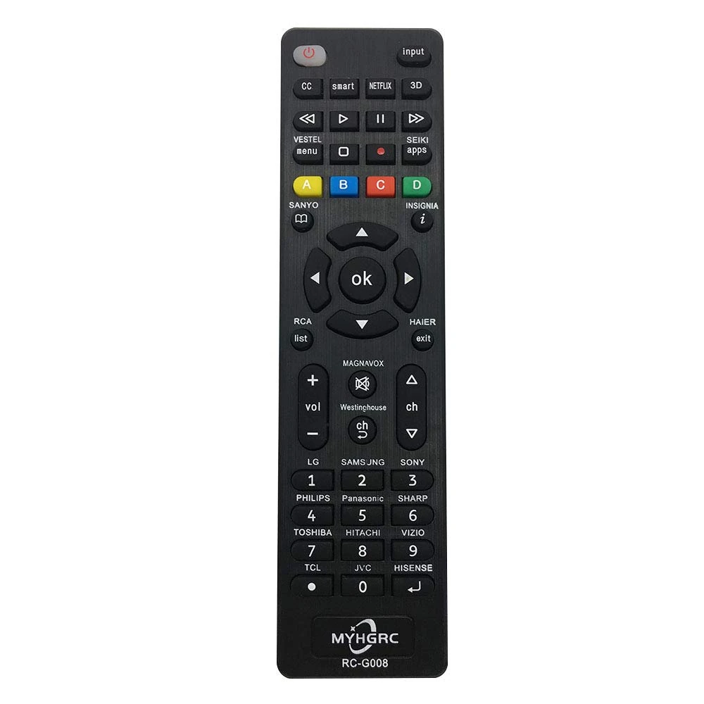 MYHGRC Universal TV Remote Control for Samsung, LG, Sony, Philips, Sharp, Panasonic, Smart TV, TCL, HAIER Toshiba Hitachi VIZIO TV remote universal with Netflix 3D APPS Buttons