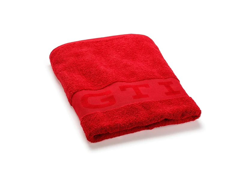 Volkswagen 5HV084500645 Beach Towel GTI Logo Bath Towel 180 x 80 cm Red