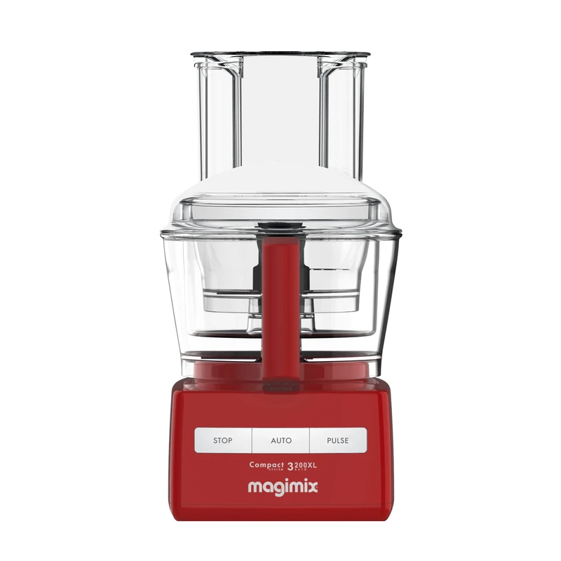 Magimix 3200XL Food Processor - Multifunctional 6 in 1 Food Preparation, 2.6L BPA-Free Bowl, Professional Quality Ultra-Sharp Blades, Quiet Energy Efficient 650W Motor With 30 Year Guarantee - Red