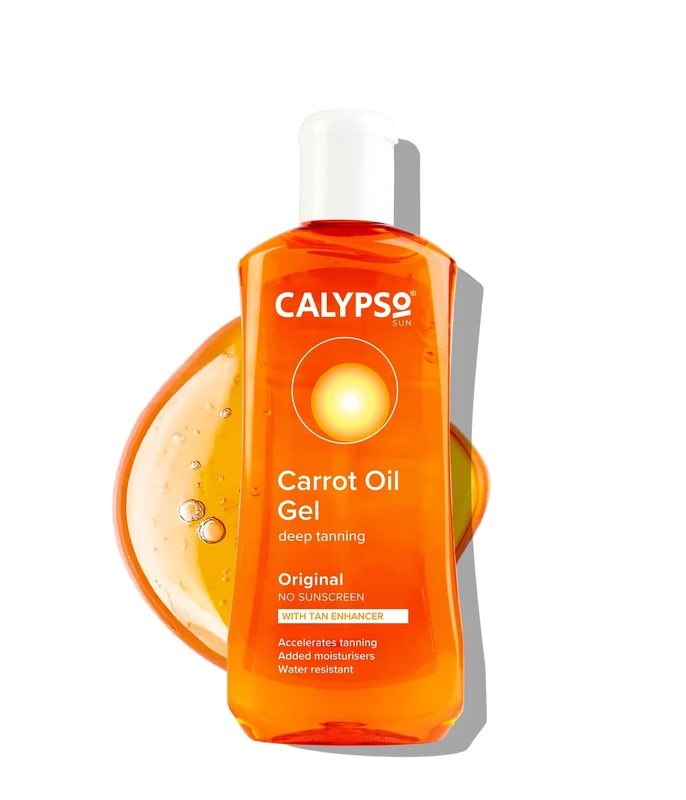 Calypso Carrot Oil Tan Extending Gel | Optimises Natural Tan | Added Moisturisers | 200Ml