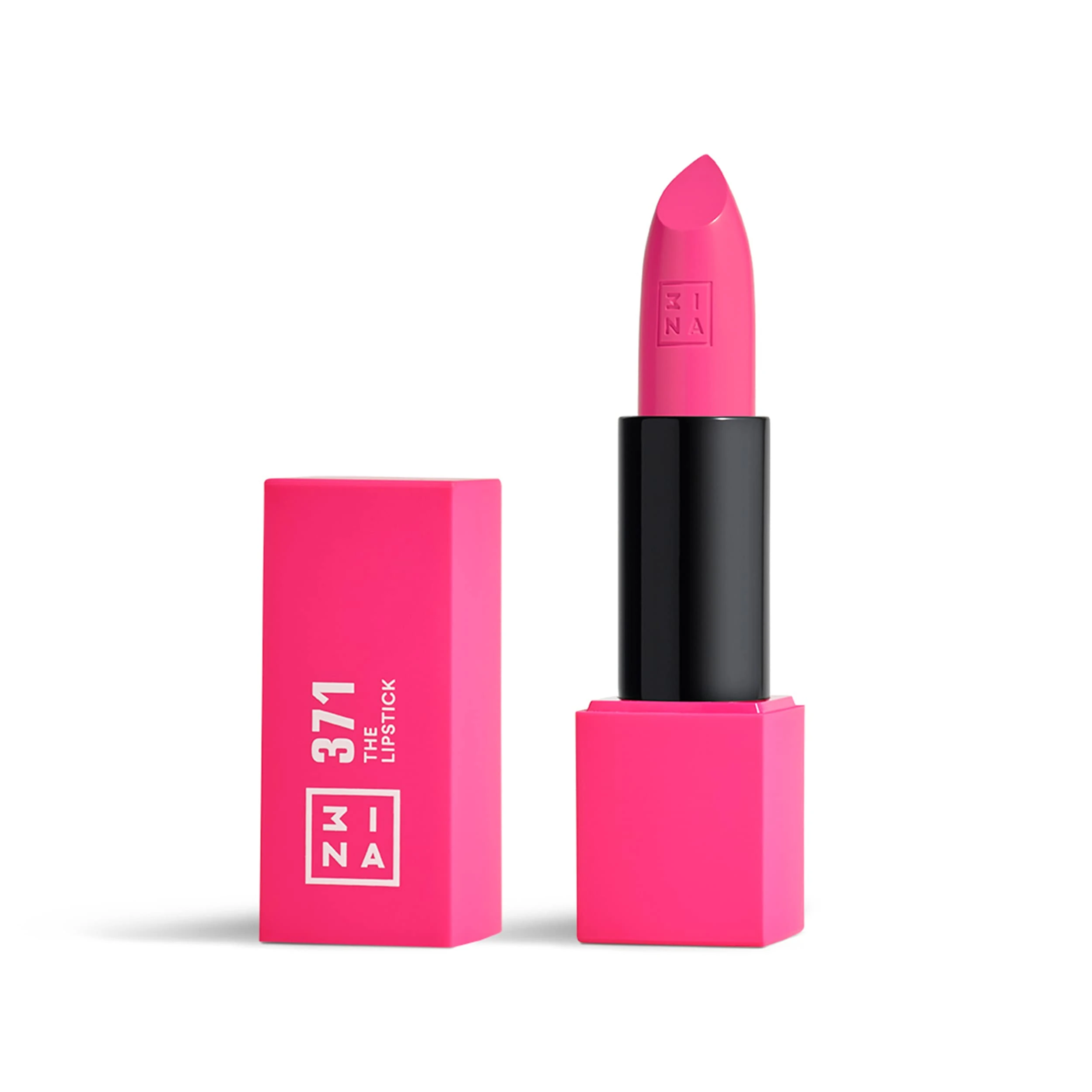 3INA MAKEUP - The Lipstick 371- Doll Pink Lipstick with Vitamin E & Shea Butter to Nourish the Lips - Long Lasting Lip Colour with Matte Finish and Creamy Texture - Vegan - Cruelty Free
