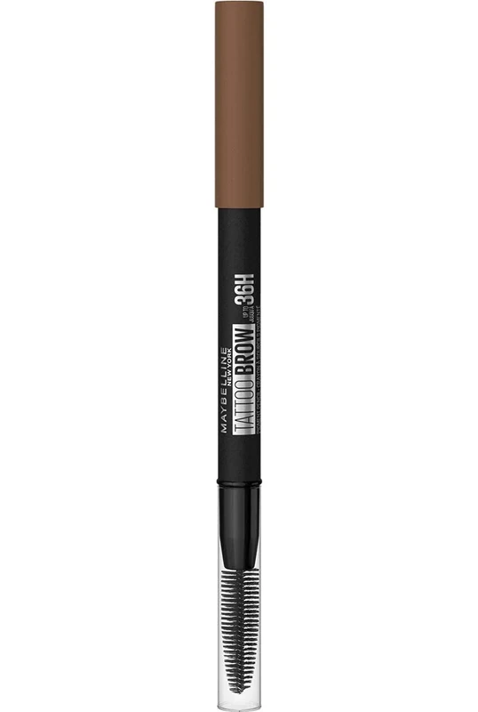 Maybelline Tattoo Brow Semi Permanent 36HR Eyebrow Pencil Longlasting Thicker Fuller Eyebrows, Soft Brown 03, 1 Count (Pack of 1)