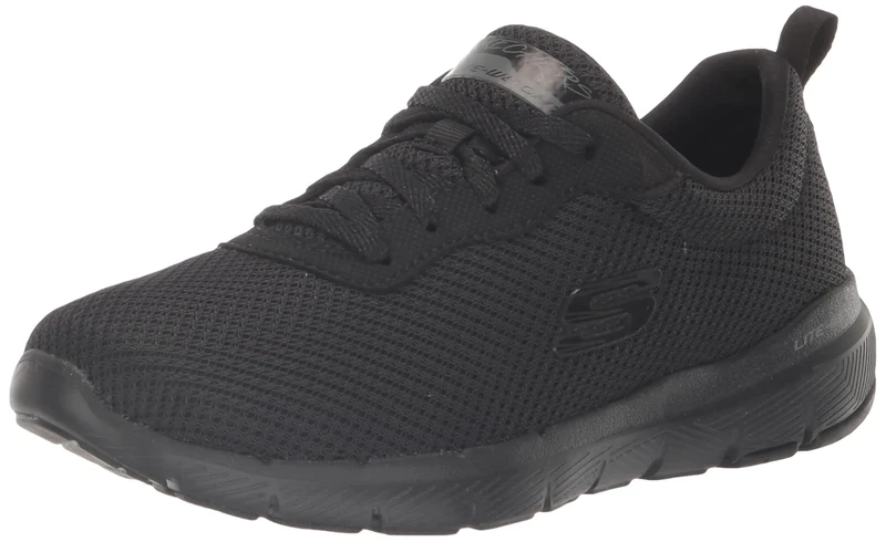 Skechers Sport Flex Appeal 4.0 Brilliant View Women's Sneaker 6 C/D US Black-Black