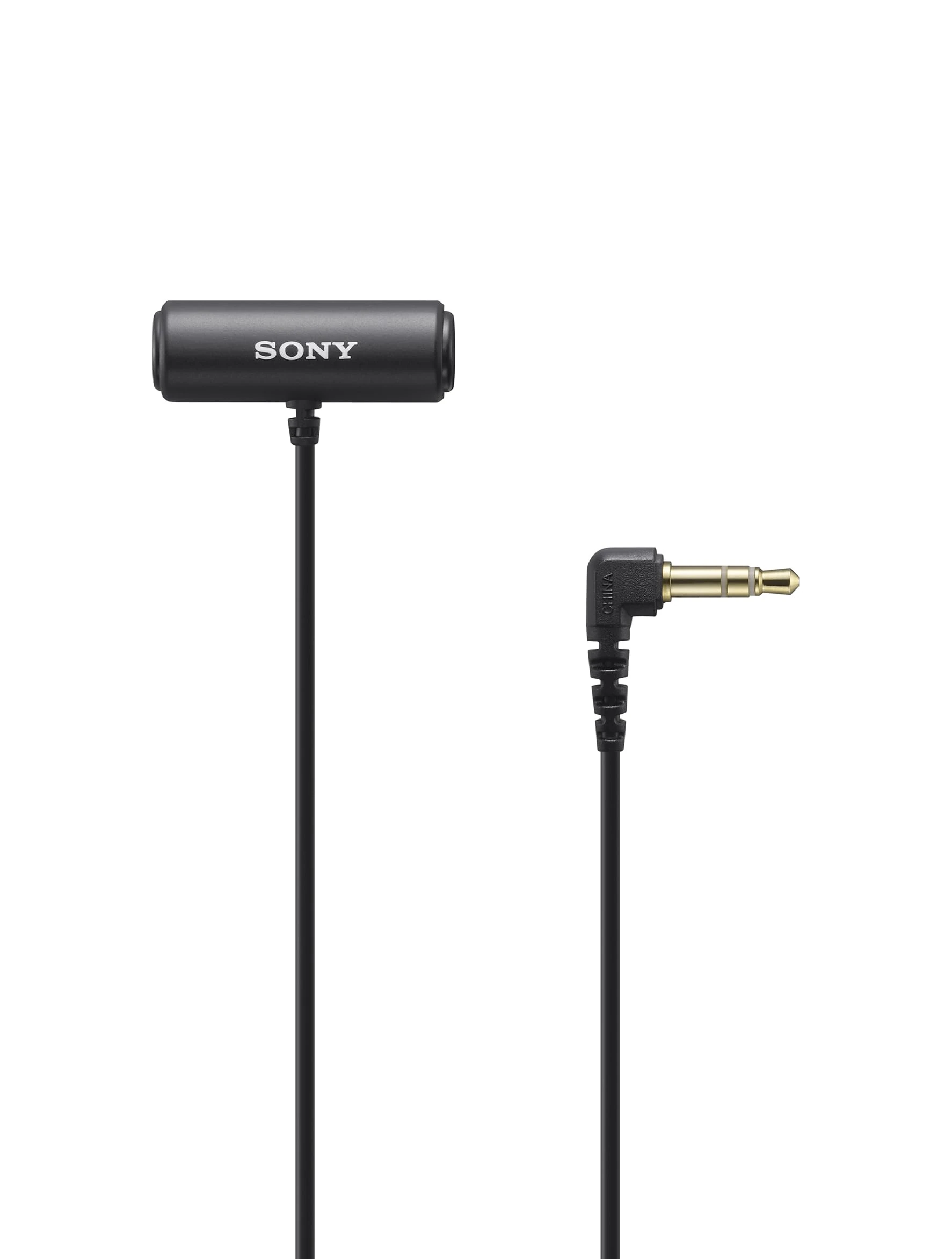 Sony ECM-LV1 Lavalier Microphone with Stereo Sound Capture,Black