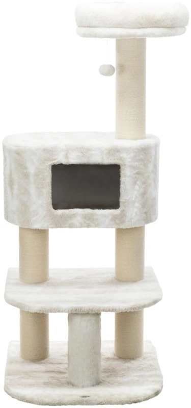 Nelli scratching post, 140 cm, White/Taupe - Image 1