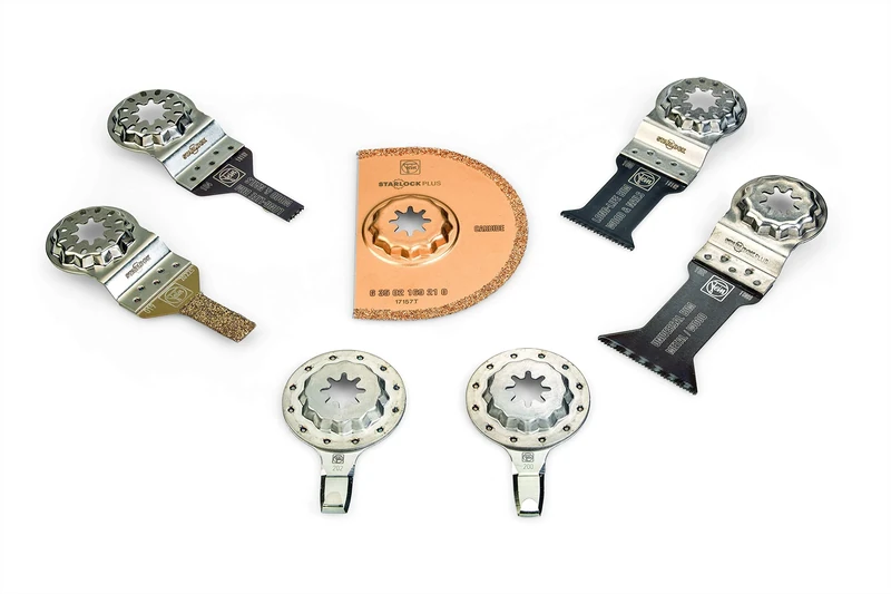 Fein Marine Multi Tool Kit (7 Pieces, Accessory for Yachts, SLP, Suitable for All Multitools with StarlockPlus + StarlockMax Attachment) 35222967260