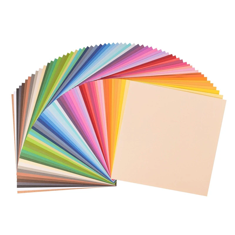 Florence Cardstock Smooth Multicoloured - Coloured Card Making Supplies 12 x 12 inch - Multicoloured - 60 Sheets - Coloured Paper for Scrapbooking, Card Making and Other Paper Crafts - 216 GSM