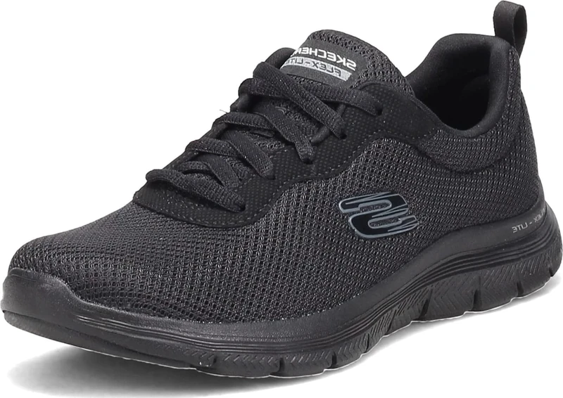 Skechers Footwear Flex Appeal 4 Wide Womens Running Trainers Black 4 UK