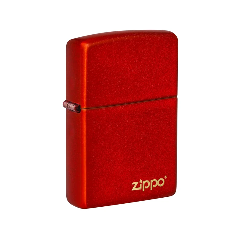 Zippo Windproof Lighter, Red Logo, Glow-in-the-Dark, Colour Image, Refillable, Reusable, Windproof Design, Gift Box, Made in USA