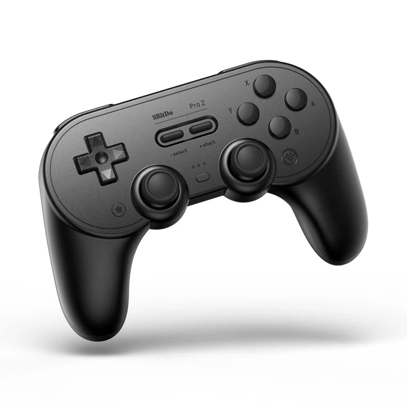 8Bitdo Pro 2 Bluetooth Controller for Switch, PC, macOS, iOS 16.3, Android, Steam & Raspberry Pi (Black Edition)