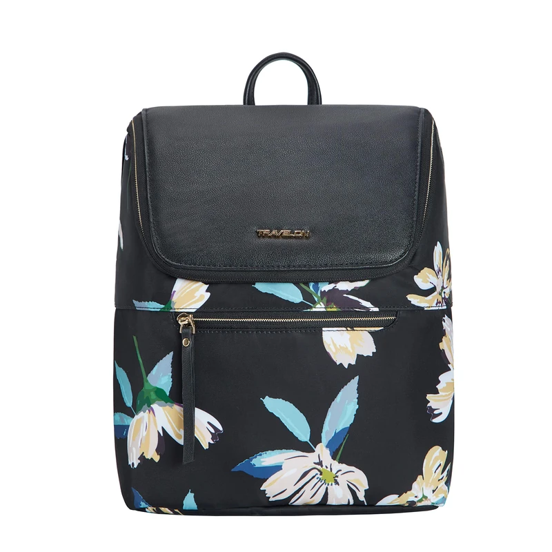 Travelon Unisex's Anti-Theft Addison Backpack, Midnight Floral, One Size
