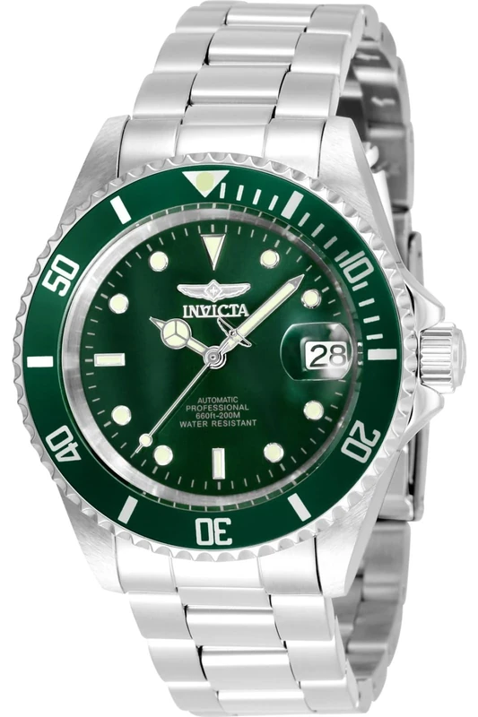Invicta Pro Diver 35688 Men's Watch - Waterproof - Analogue - Automatic Movement - stainless steel with Green dial - 40mm